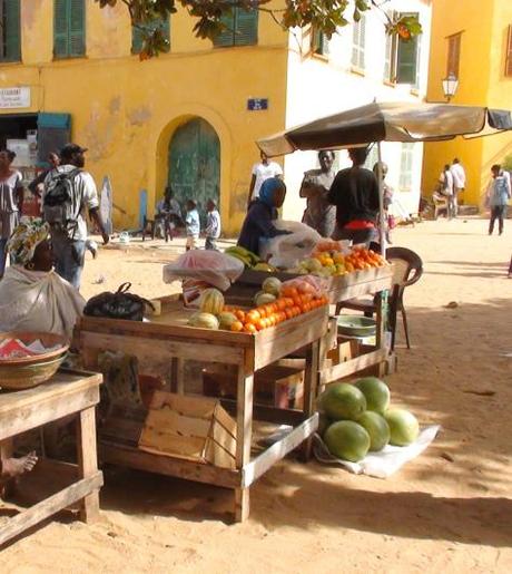 Sur la place principale, Gorée, Sénégal