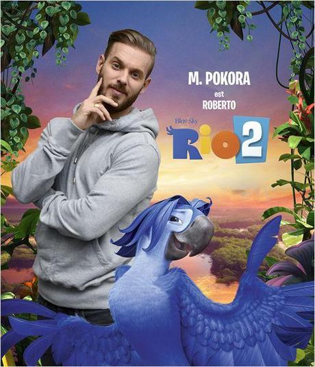 M.Pokora donne de la voix pour le film d'animation, Rio 2.