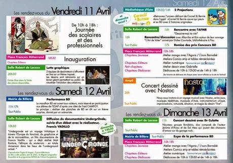 Programme du festival BD Pyrénées du 11 au 13 avril 2014
