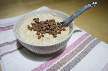 Porridge chocolat et noisettes
