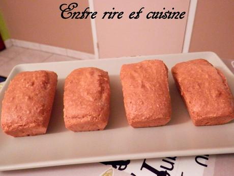 Petits cakes goût framboise au Tofu soyeux (sans oeuf, sans beurre)