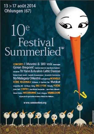 Du 13 au 17 août 2014, c’est la 10ème édition du Festival Summerlied !