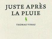 Juste après pluie, roman-poésie Thomas Vinau