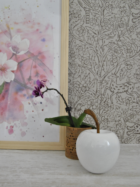 Papier peint : Au fil des couleurs habille les murs de mon bureau