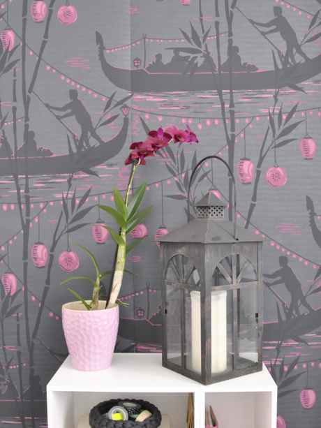 Papier peint : Au fil des couleurs habille les murs de mon bureau