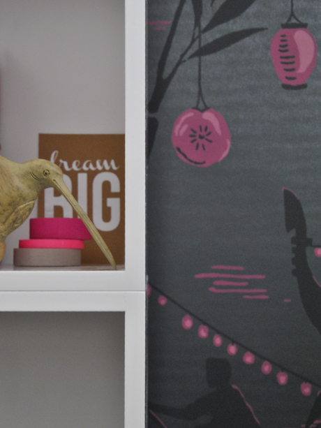 Papier peint : Au fil des couleurs habille les murs de mon bureau