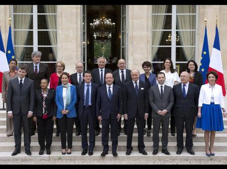 Photo de classe du gouvernement Valls