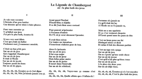La Légende de Chambergeot
