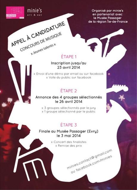 Appel à candidature - Concours de Musique minie's et Musée Passager - flyer-fb