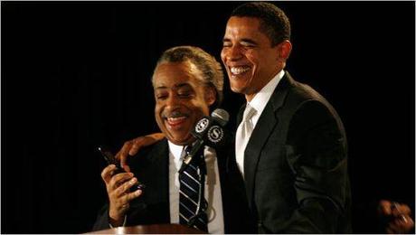 Al Sharpton et Barack Obama