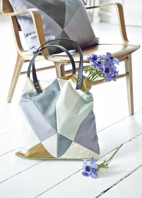 //Design et création// Les textiles Place de Bleu Tote menthe fiilis web