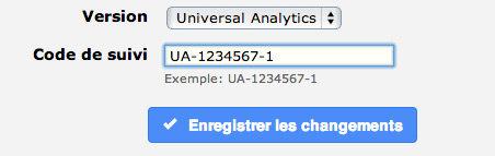 Universal Analytics sur UGAL