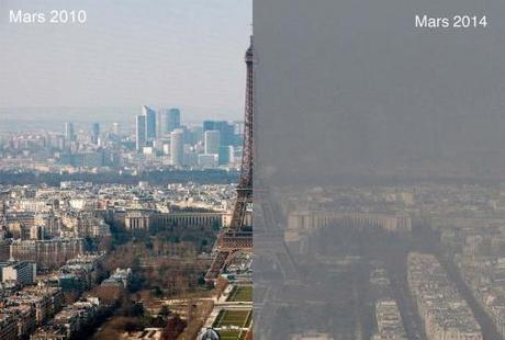 pollution, pic, alerte, tour eiffel, eiffel, avant, après, 2010, 2014