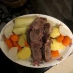 Langue sauce piquante