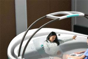 accouchement dans l'eau