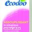   Assouplissant écologique senteur pêche Ecodoo     Prix indicatif : 3,24€ la bouteille de 3,24€     Disponible en magasins bio et sur  www.ecodoo.ch   