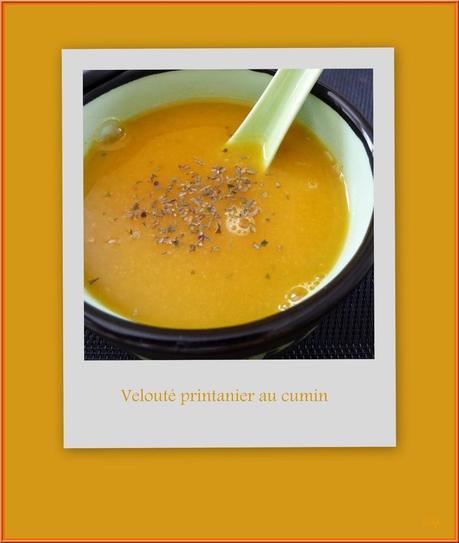 Velouté printanier au cumin