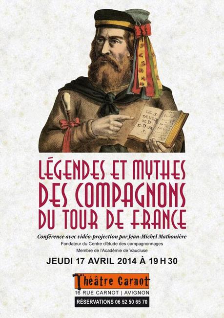 Conférence « Légendes et mythes des Compagnons du Tour de France » à Avignon, le 17 avril 2014