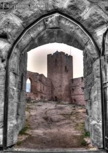 Porte d'entrée du château HDR