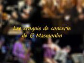 Croquis concerts Masmoulin propos Jazz