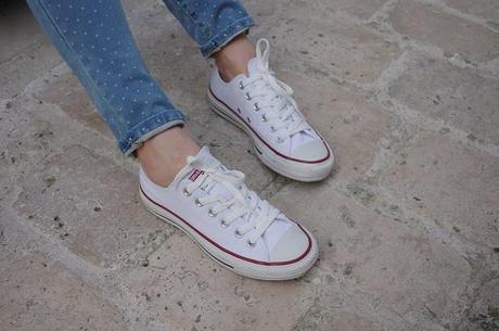 baskets Converse basses blanches