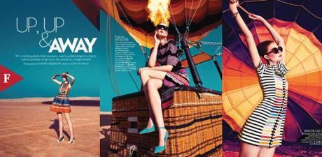 Sarah Pauley - Up Up & Away - Vogue India April 2014 Mazen Abusrour