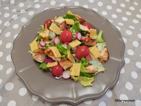Salade printanière au poulet grillé / Spring salad and its grilled chicken