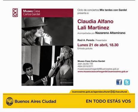 Claudia Alfano et Lali Martínez ce soir au Museo Casa Carlos Gardel [à l'affiche]