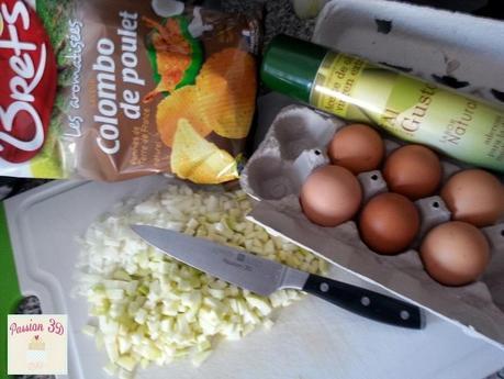 Tortilla de chips colombo de poulet 