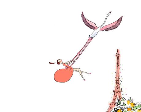 trousse petit modele 3 orange avec flamand