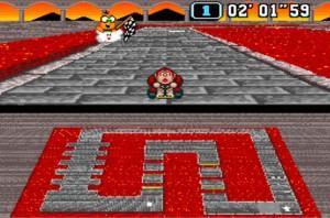 Super Mario Kart ligne arrivée