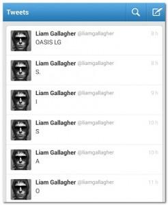Oasis : les tweets de Liam Gallagher évoquent une reformation