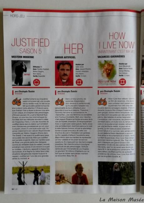 Hors Jeu Magazine Avis Cinema