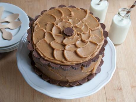 Peanut Butter Chocolate Layer Cake 1