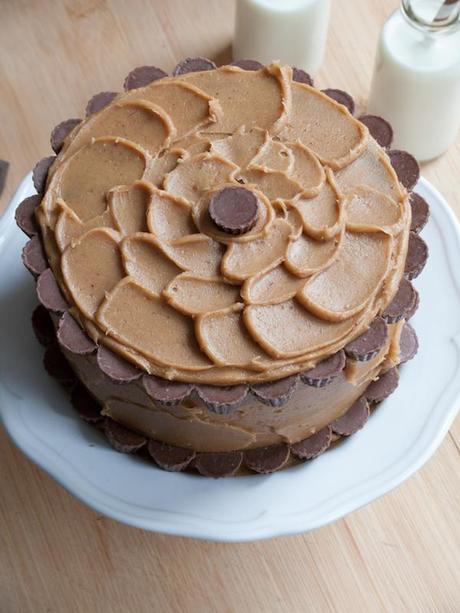 Peanut Butter Chocolate Layer Cake 6