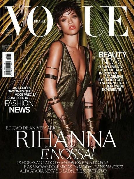 Rihanna en couverture du Vogue Magazine Brésil - Mai 2014 (2 Covers)