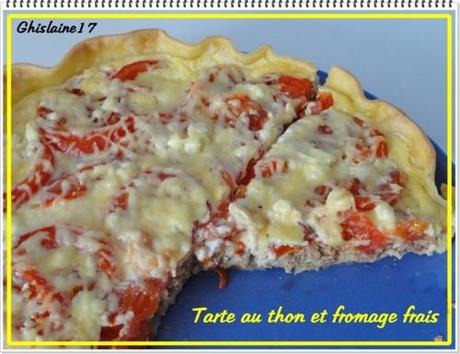 Tarte au thon et fromage frais (St Môret)