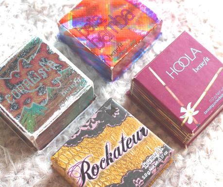 Coralista, Bella Bamba, Rockateur et Hoola : mes petites boîtes Benefit !