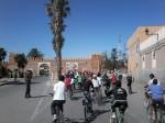 Vue du Peloton de cyclistes à la 5ème Vélo-parade de Tiznit
