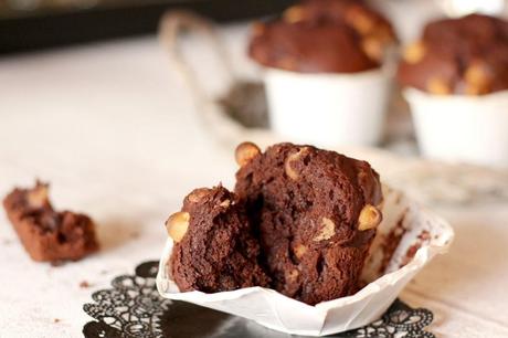 Muffins double chocolat et beurre de cacahuètes