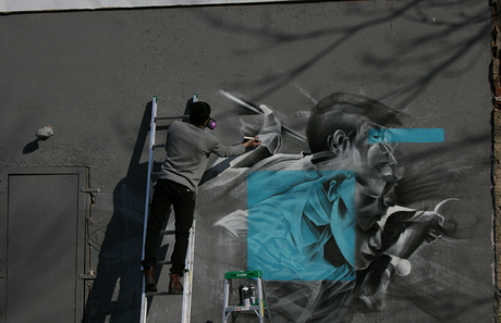 Aaron Lil-Hill et les portraits en mouvement, New Jersey, Etats-Unis - Street Art