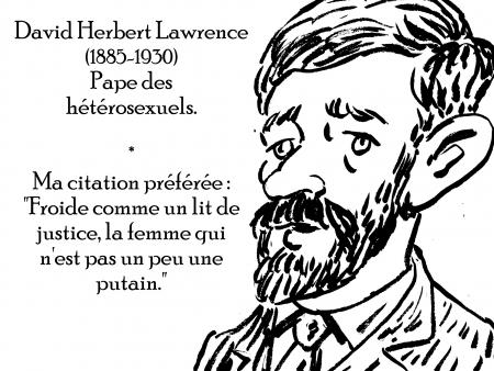 webzine,zébra,gratuit,bd,fanzine,bande-dessinée,antistyle,littéraire,critique,littérature,portrait,écrivain,caricature,citation,david herbert lawrence,hétérosexuel,pape,femme