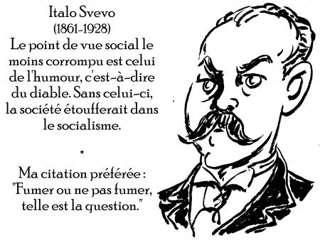 webzine,zébra,gratuit,bd,fanzine,bande-dessinée,antistyle,littéraire,critique,littérature,portrait,écrivain,caricature,citation,italo svevo,diable,humour,société