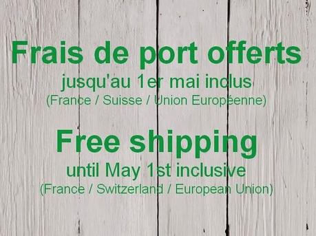 Frais de port offerts / Free shipping