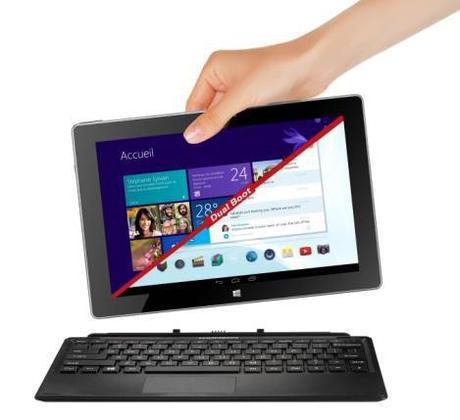 Un ordinateur hybride tablette PC sous Android et Windows 8.1 présentée par Thomson