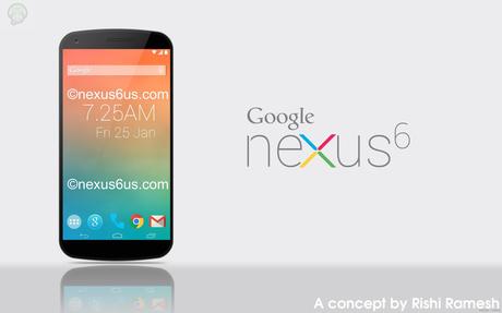 Nexus 6 Concept1 Rumeurs sur le google Nexus 6  smartphone nexus 6 