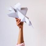 Take-off, une lampe en papier originale de Fifti-fifti Les templates de paper art de Assembli