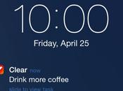 L'application Clear iPhone apporte pour rappels
