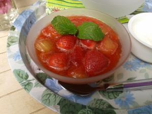 soupe rhbarbe fraises 2
