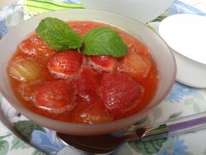 soupe rhbarbe fraises 3